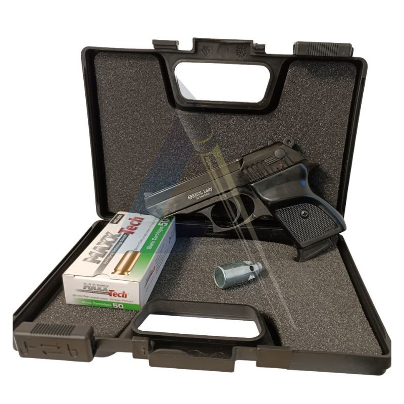 Pack Pistolet Ekol Lady Black - calibre 9mm PAK