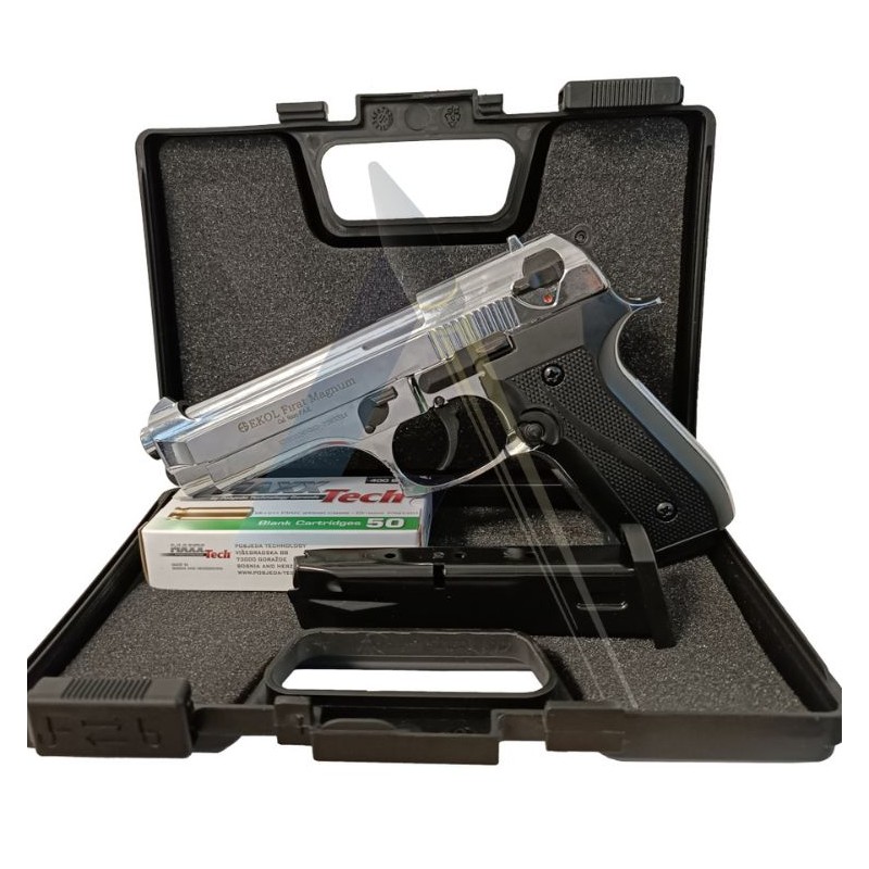 Pack Chargeur Pistolet Ekol Firat Magnum Chromé - calibre 9mm PAK