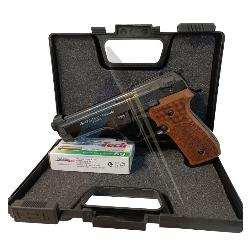 Pack Bois Pistolet Ekol Firat Magnum Black - calibre 9mm PAK