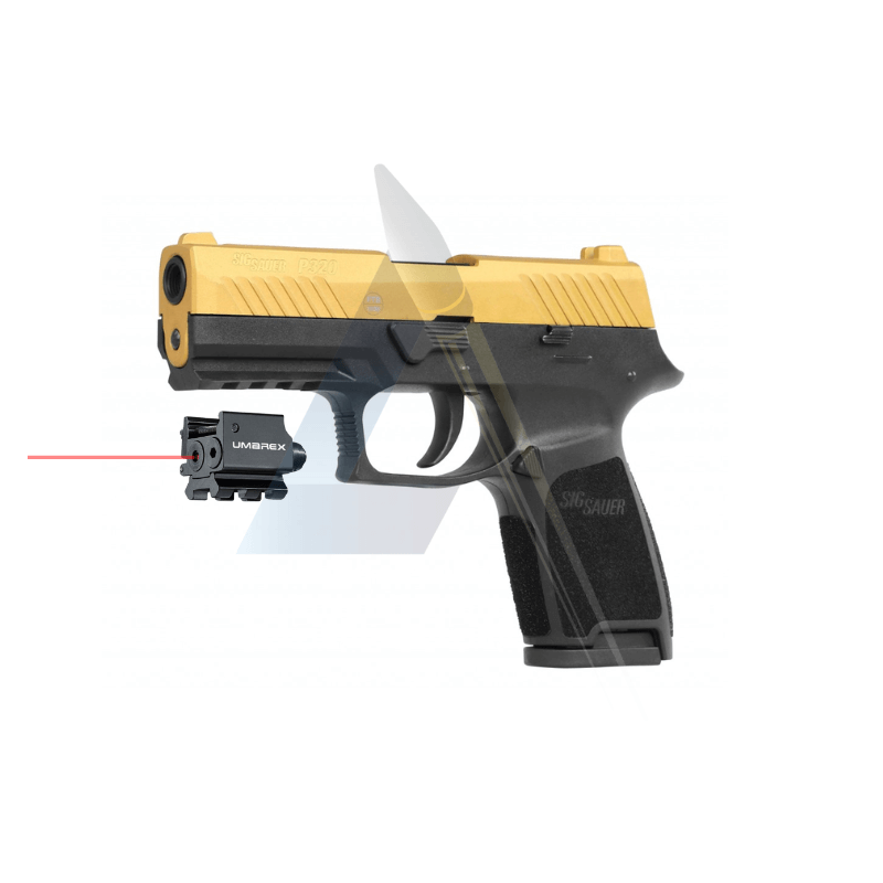 Pack laser Pistolet Sig Sauer P320 Gold - calibre 9mm PAK