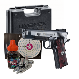 Pack Complet Pistolet Colt Spécial Combat - calibre 4.5mm BBs