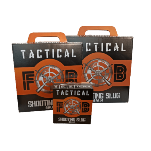 8 Boîtes de 25 balles slug FOB Tactical - calibre 12/67