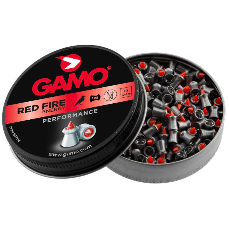125 Plombs Gamo Red Fire Energy - calibre 4.5 mm
