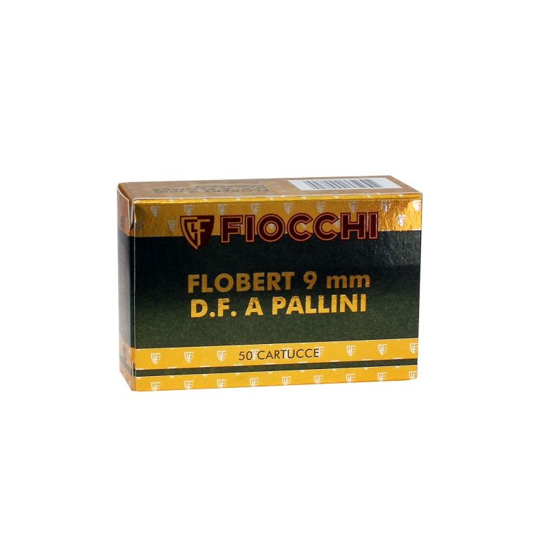 50 Cartouches Fiocchi plombs 8 - calibre 9 mm Flobert