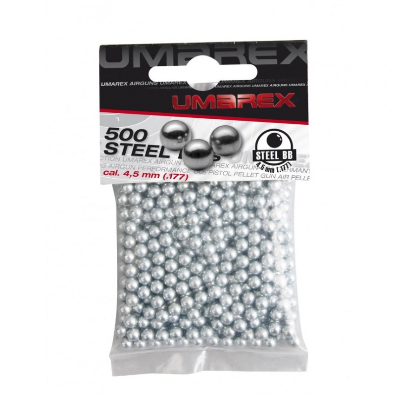 Sachet de 500 billes acier Umarex - calibre 4.5mm BBs