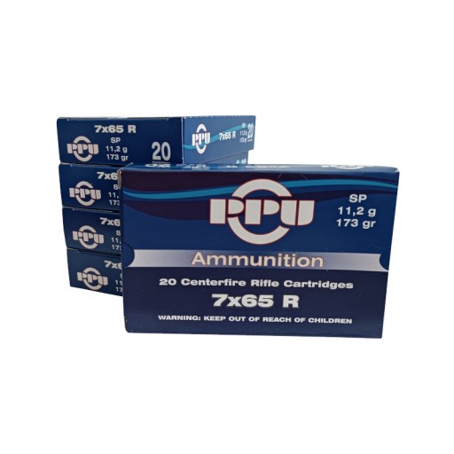 Lot de 5 Boîtes de 20 cartouches partizan SP 173 gr -...