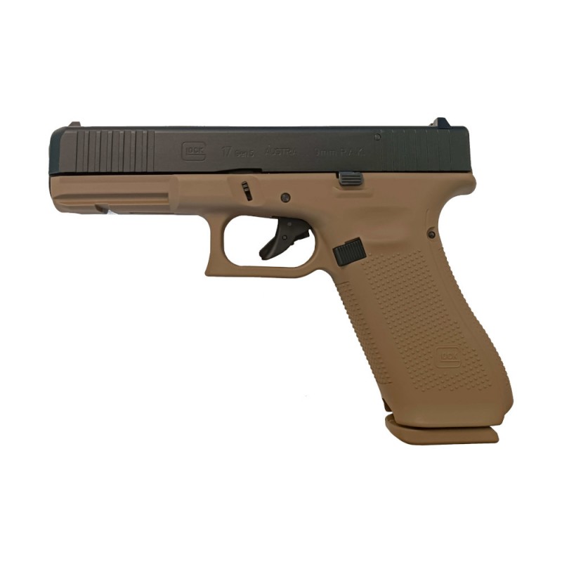 Pistolet Glock 17 Gen5 Coyote - calibre 9 mm PAK