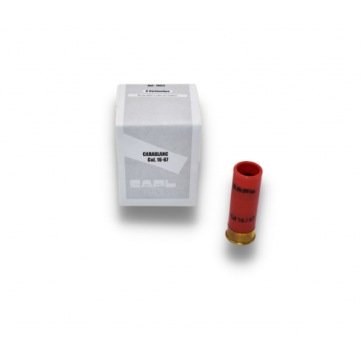 6 cartouches à blanc SAPL Carablanc - calibre 16/67