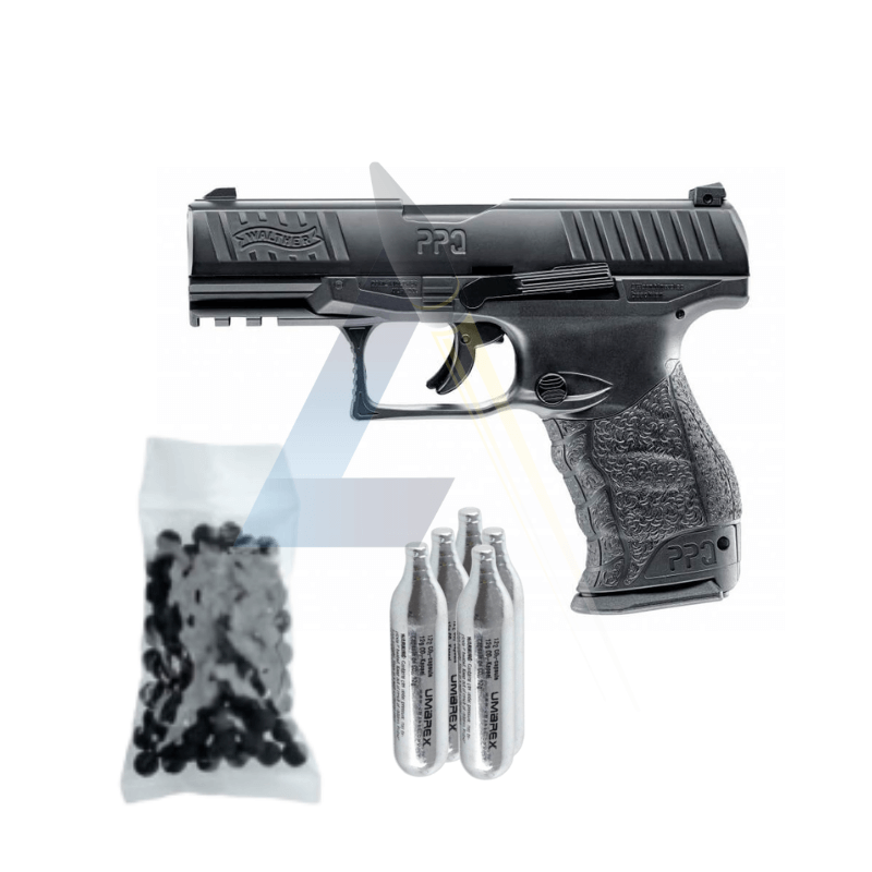 Pack Pistolet T4E Walther PPQ M2 Noir - calibre 43