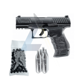Pack Pistolet T4E Walther PPQ M2 Noir - calibre 43