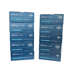 Lot de 10 Boîtes de 20 cartouches Partizan 30-06 Springfield 165 grains PSP BT