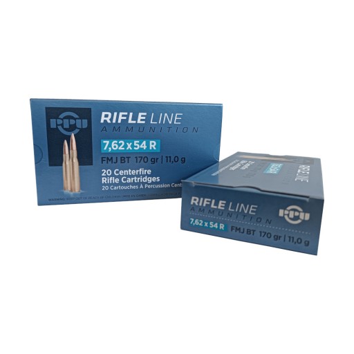 Lot de 2 Boîtes de 20 cartouches Partizan 7.62X54R 170...