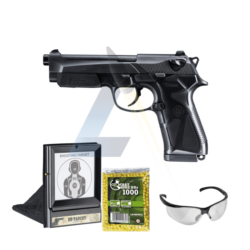 Pack Pistolet Beretta 90 Two 0.5J - calibre 6mm BBs