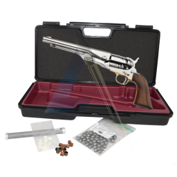 PACK Revolver Pietta  Colt 1860 Army Old Silver Calibre 44 -CASOS44