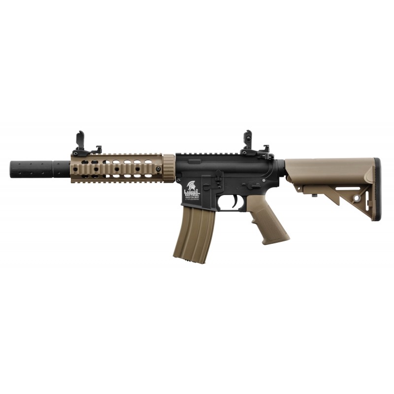 Réplique AEG Lancer Tactical LT-15 M4 Tan 1J - calibre 6mm BBs