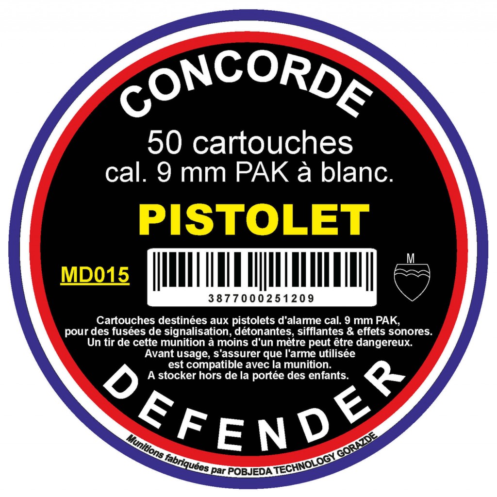 Boîte de 600 cartouches à blanc Titan 9mm PAK - Armurerie Loisir