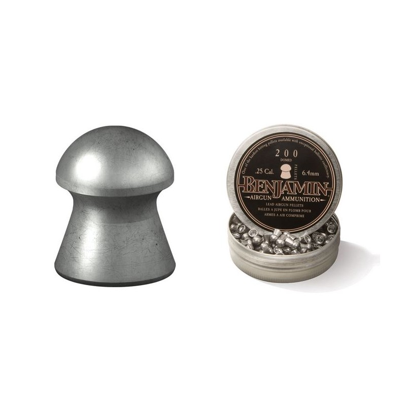 Boîte de 200 plombs Crosman Benjamin Domed - calibre 6,35mm