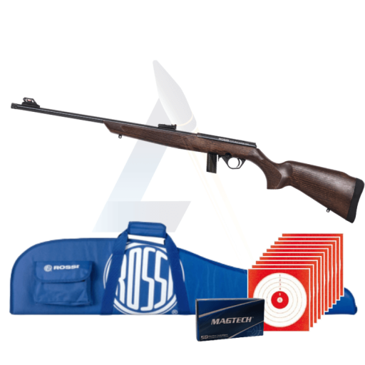Pack Carabine à verrou Rossi 8122 Bois - calibre 22 LR