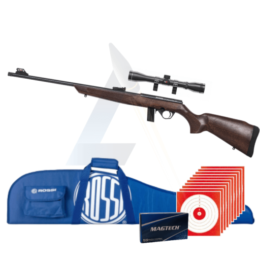 Pack Lunette Carabine à verrou Rossi 8122 Bois - calibre...