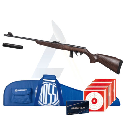 Pack Silence Carabine à verrou Rossi 8122 Bois - calibre...