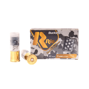 Boîte de 5 cartouches 12/70 Rio Buck 9 grains