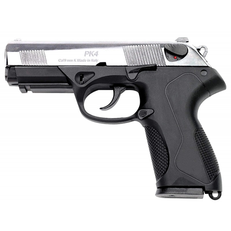 Pistolet à blanc Kimar PK4 Nickelé - calibre 9mm PAK