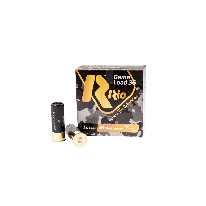Boîte de 25 cartouches Rio Game Load 36 - calibre 12/70