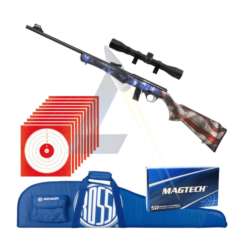 Pack visée Carabine à verrou Rossi 8122 USA - calibre 22 LR
