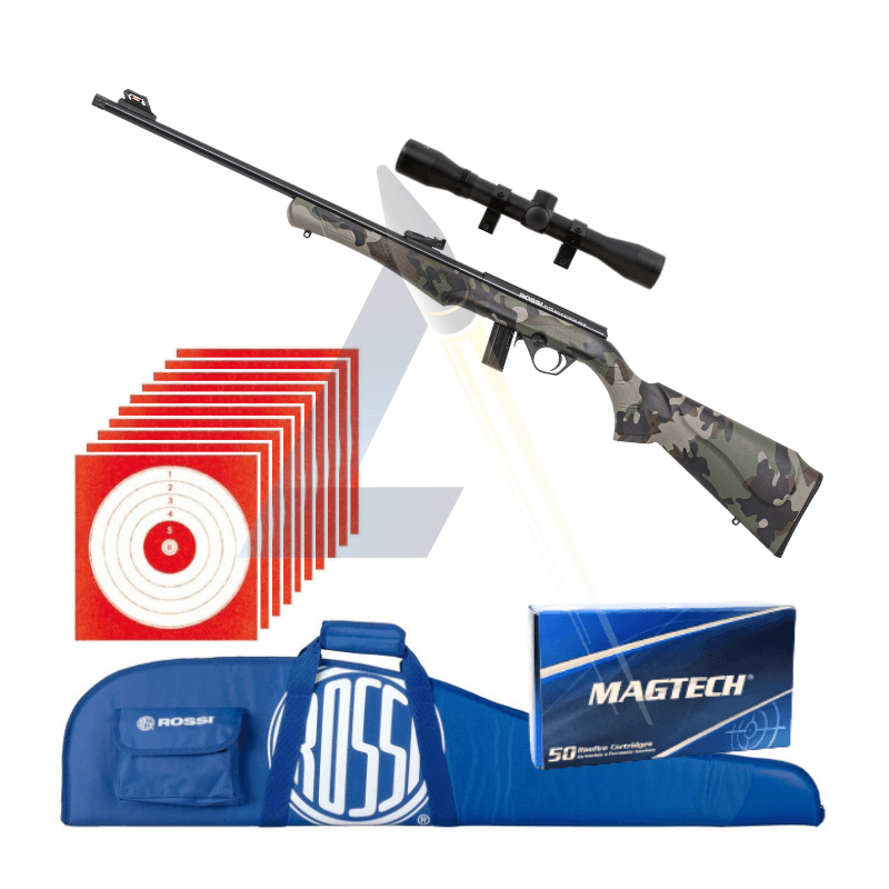 Pack visée Carabine à verrou Rossi 8122 Camo - calibre 22 LR