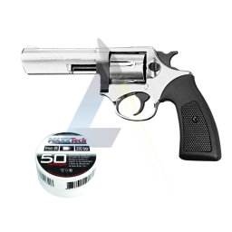Pack Revolver à blanc Kimar Power Nickelé - calibre 9mm RK