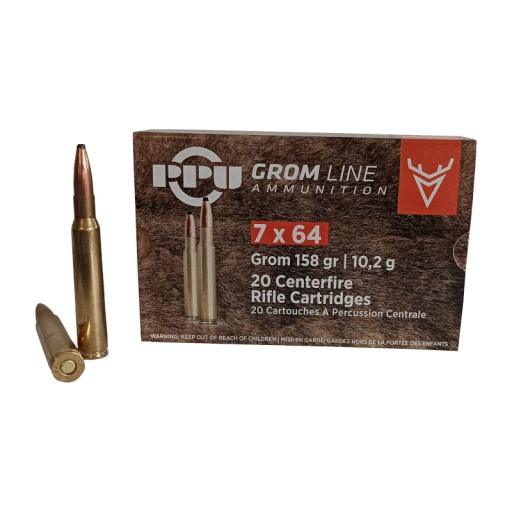 Cartouches Partizan calibre 7x64 Brenneke  - 158gr GROM