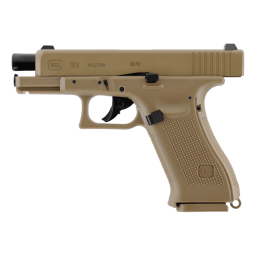 Pack Pistolet Glock 19X Coyote Blowback - calibre 4,5mm BBs