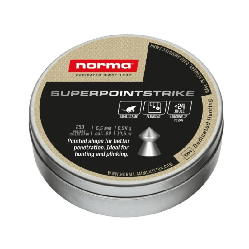 Boîte de 250 plombs Norma Superpoint strike -...