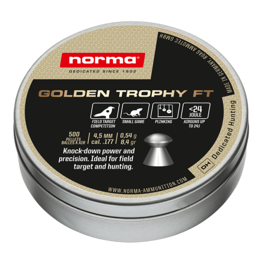 Boîte de 500 plombs Norma Golden Trophy FT - calibre 4,5mm