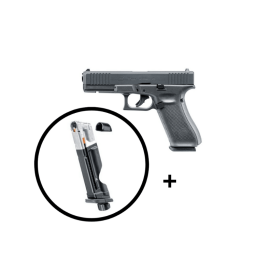 Pistolet T4E Glock 17 Gen5 + chargeur supplémentaire - calibre 43