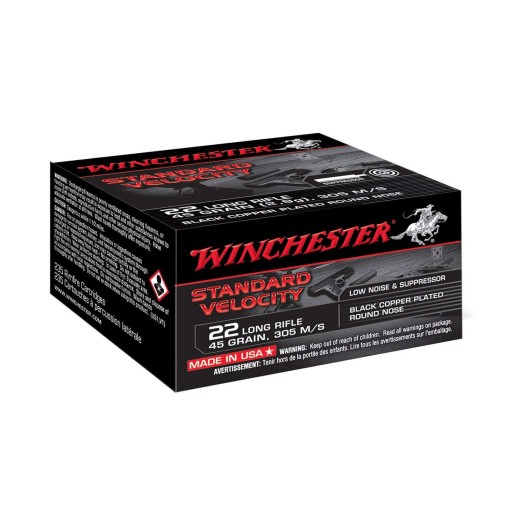 Munitions Winchester Standard Velocity 45gr - calibre 22 LR