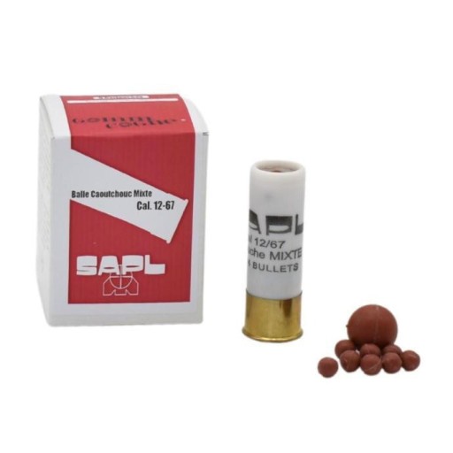 Boîte de 5 cartouches SAPL Gomm-Cogne Mixte - calibre 12/67