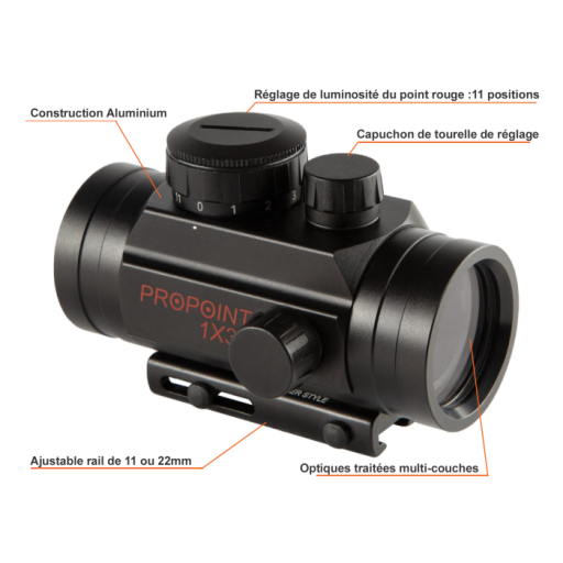 Viseur point rouge Tasco Pro 5 MOA - 1x30 2