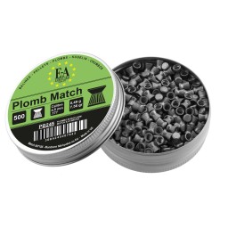 Boîte de 500 plombs Match plats - Calibre 4.5 mm