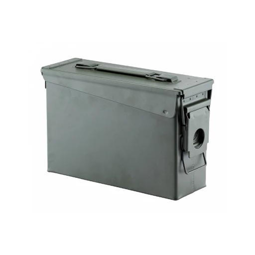 Boîte de rangement munitions métal Vert