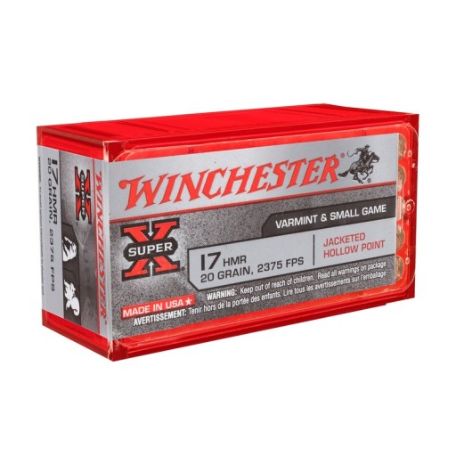 50 Munitions Winchester Super-X - calibre 17 HMR