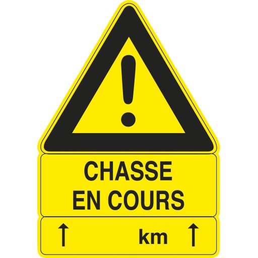 Panneau Polymère ''Chasse en cours'' - 100 X 70 cm