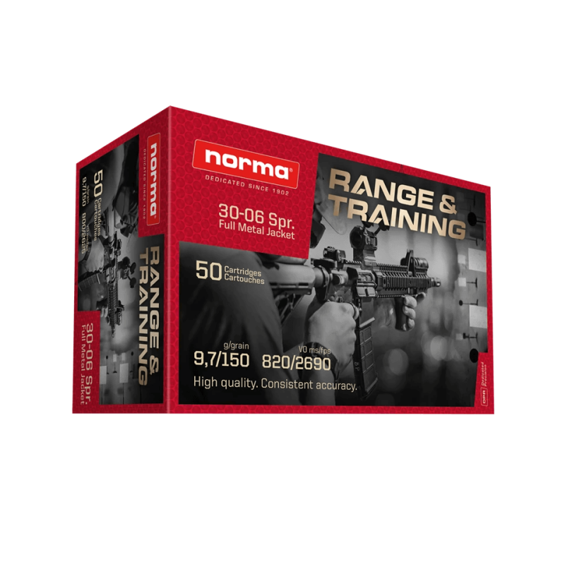 Cartouches Norma Range & Training  150gr - calibre 30-06 Springfield