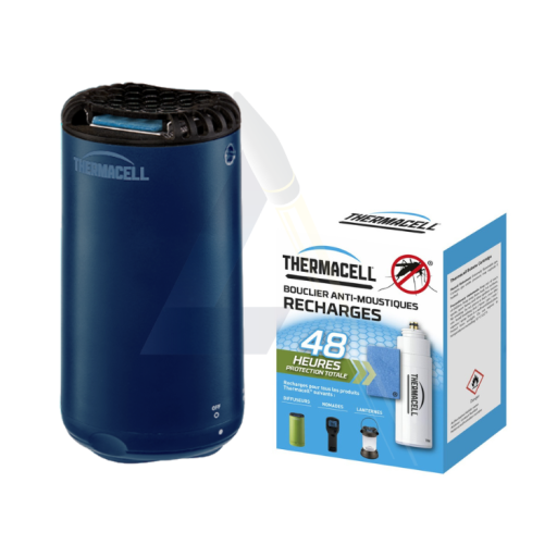 Diffuseur anti-moustiques Thermacell Patio Shield bleu +...