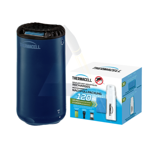 Diffuseur anti-moustiques Thermacell Patio Shield bleu +...