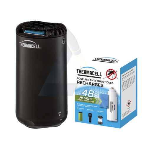Diffuseur anti-moustiques Thermacell Patio Shield Noir +...