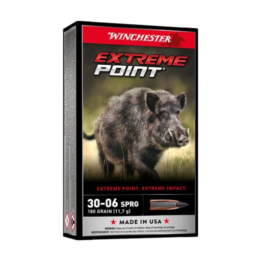 Cartouches Winchester Extreme Point 180gr - calibre 30-06...