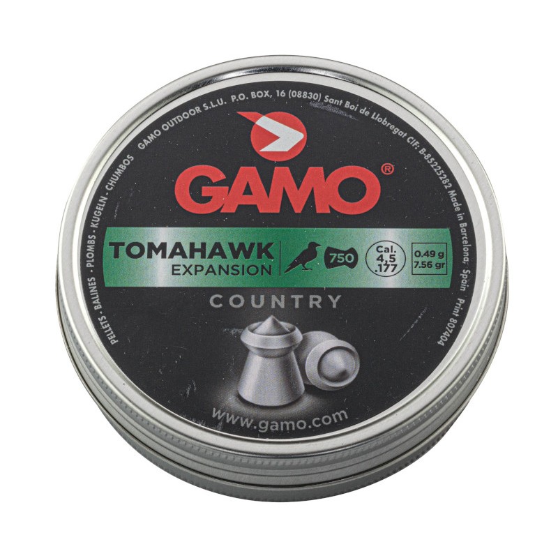 750 Plombs Gamo Tomahawk - calibre 4,5mm