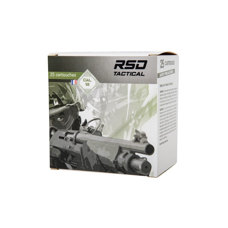 Cartouches RSD Tactical Chevrotines 9 Grains - calibre12/67
