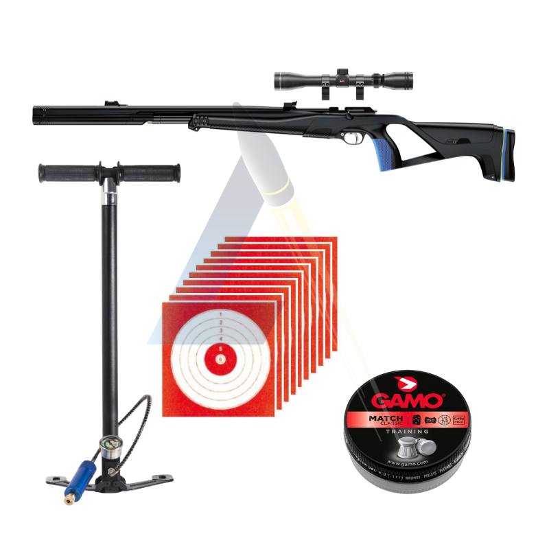 Pack Carabine à Plomb PCP Stoeger XM1 Surpressor S4 19.9J - CAL 4.5